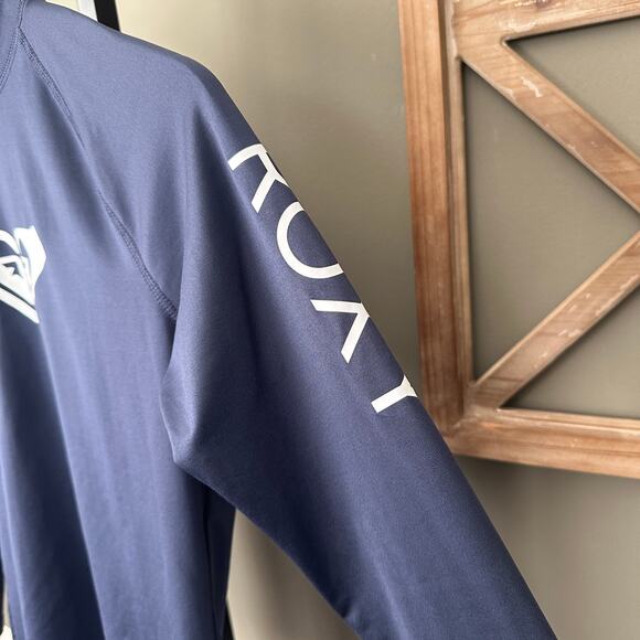 Roxy Women's Whole Hearted Long Sleeve UPF 50 Rashguard Med - Picture 3 of 7